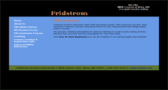 Desktop Screenshot of fridstromfirearminstruction.com